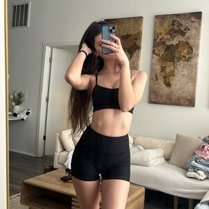 Lululemon Black align Shorts (ribbed)